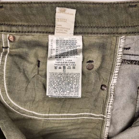 Diesel Denim Jeans size 29 Buster regular slim-tapered 0845K_stretch olive green - Picture 8 of 11